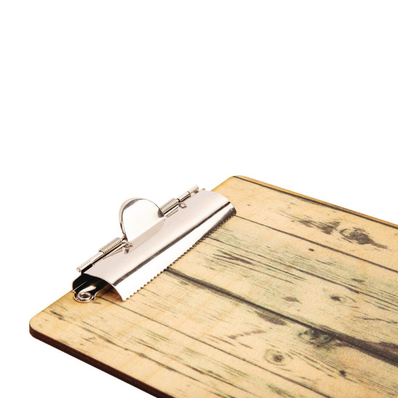 Olympia Speisekarte Klemmbrett Holzoptik A4