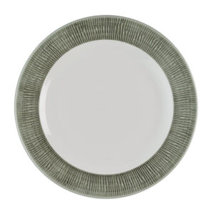 Churchill Bamboo Ceramic Spinwash Alpine Teller mit Fuß, 273 mm, (12 Stück)