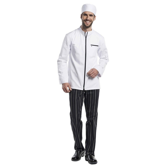 Chaud Devant Modena Kochjacke lange Ärmel weiß S