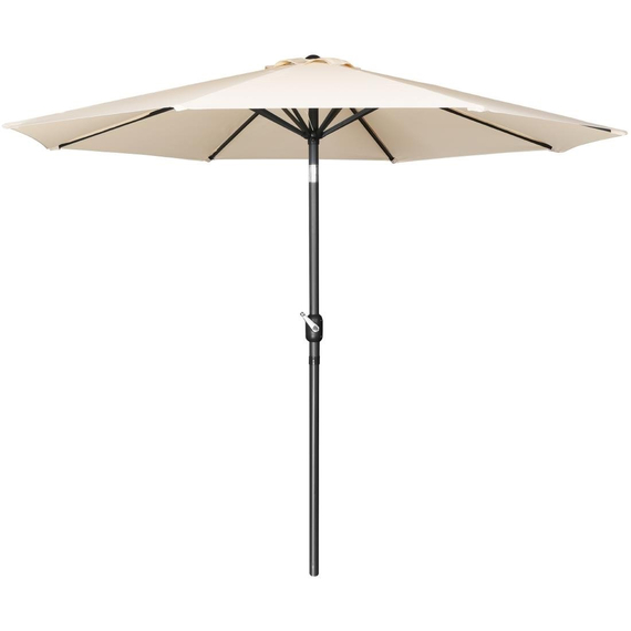 Bolero Seville runder Sonnenschirm, 3 m Durchmesser, cremefarben