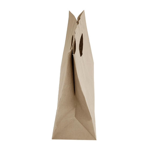 Fiesta Recycelbare Papiertüte mit D-Schlitz Griff Braun - Groß (250 Stück)