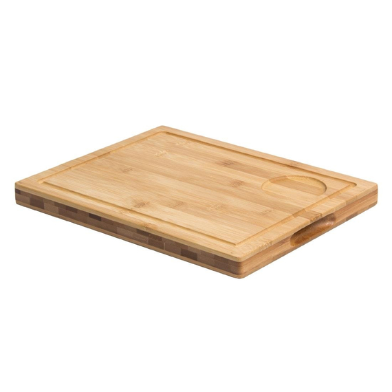 Olympia Steakbrett Bambus mit Aussparung 31 x 24cm