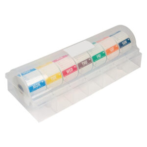 Hygiplas Etikettenset auflösbar 5cm mit Spender