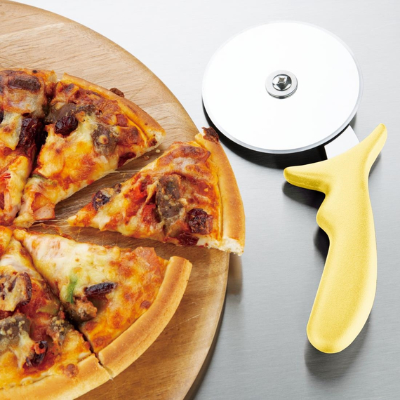 Hygiplas Edelstahl Pizzarad gelb 10cm
