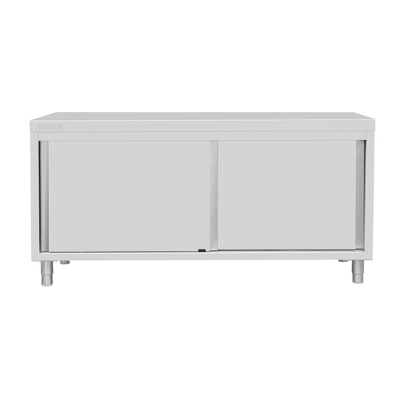 Vogue Standbodenschrank Edelstahl 900x1800x600mm