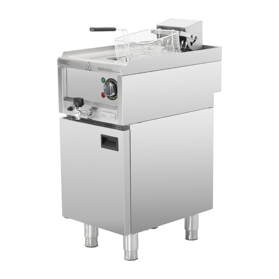 Buffalo 600 Serie Freistehende Einzelbecken Elektrische Fritteuse 8Ltr