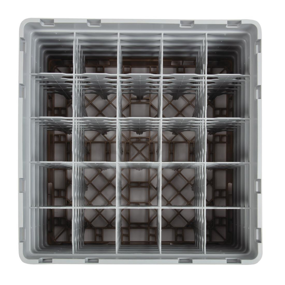 Cambro Gläserspülkorb beige mit 25 Fächern max Glashöhe 25,7cm