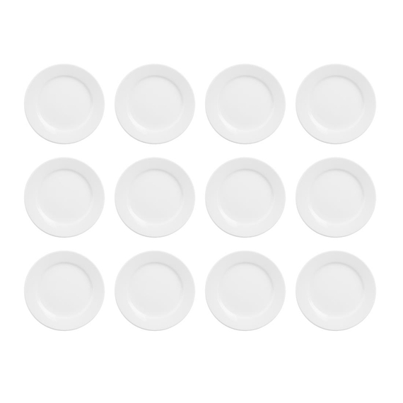 Olympia Athena runde Teller mit breitem Rand 16,5(Ø)cm (12er Pack) (12 Stück)
