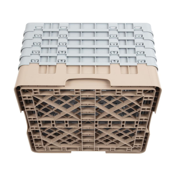 Cambro Gläserspülkorb beige mit 25 Fächern max Glashöhe 25,7cm