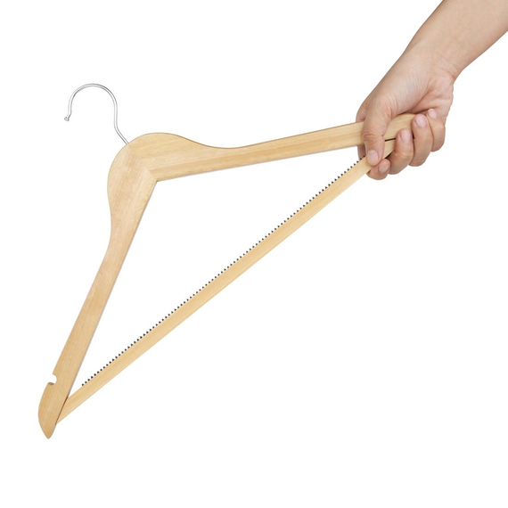 Bolero Natürliche Holzbügel (10er-Pack)