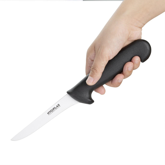 Hygiplas Ausbeinmesser schwarz 12,5cm