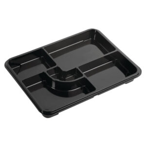 Recycelbare Bento-Boxen von Faerch nur Basis 263 x 201 mm (90 Stück)