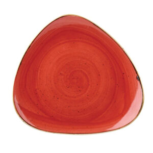 Churchill Stonecast Dreieckiger Teller, Beerenrot, 229 mm, (12 Stück)