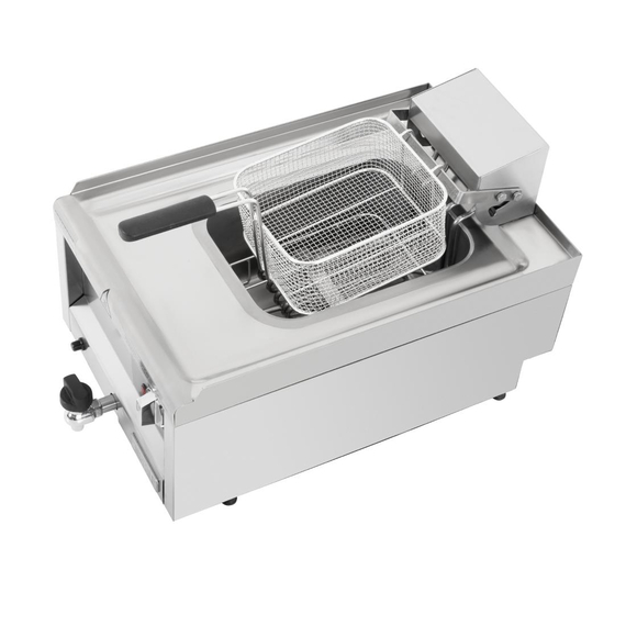 Buffalo 600 Series Einzeltank-Elektrofritteuse 8Ltr