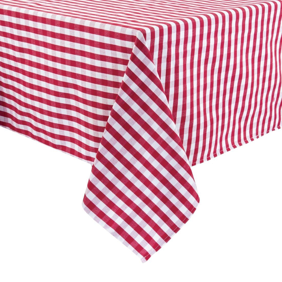 Mitre Comfort Gingham Tischdecke rot-weiß kariert 132cm