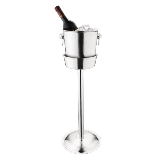 Olympia Wein- und Champagnerkühler aus gebürstetem Edelstahl