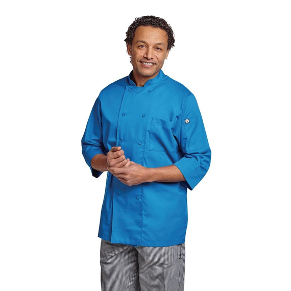 Chef Works Unisex Chefs Jacke Blau L
