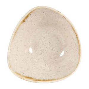 Churchill Stonecast Dreieckige Schalen, Muskatcreme, 185 mm (12 Stück)