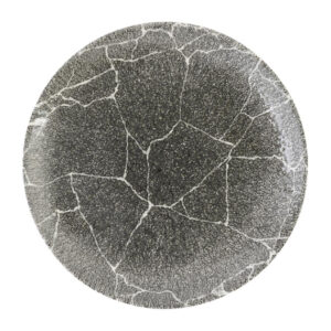 Churchill Studio Prints Kintsugi Quartz Black Coupé-Teller, 217 mm, (12 Stück)