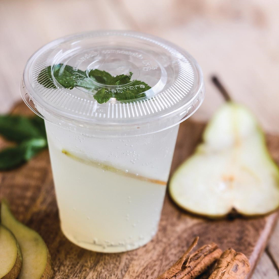 Vegware-Deckel für kompostierbare Softdrinkbecher der Serie 96 (1000 Stück)