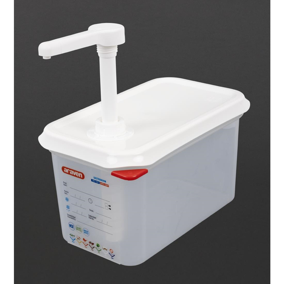 Araven Saucenspender mit Pumpe 1/4 GN