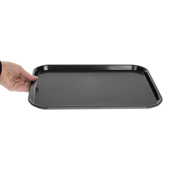 Cambro Polypropylen-Schnellimbisstablett Schwarz 410mm