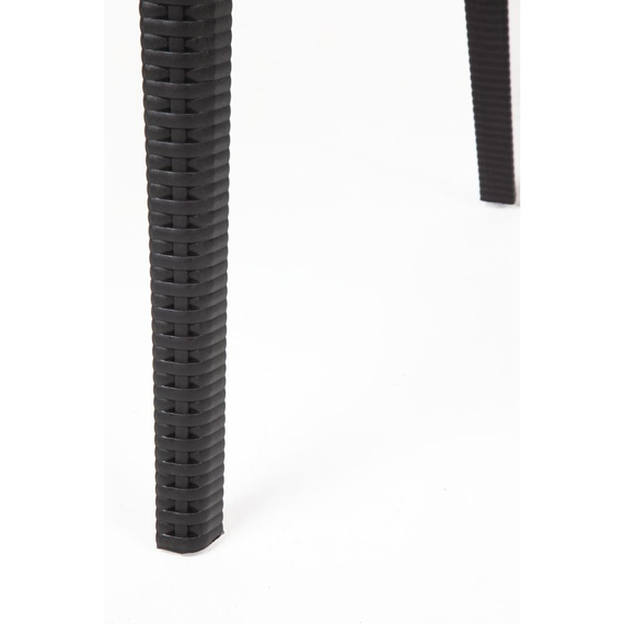 Bolero Rattanstühle mit Armlehne schwarz (4 Stück)