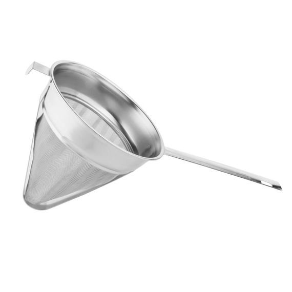 Vogue Spitzsieb mit Edelstahl-Gaze 20cm