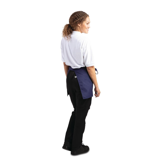 Whites kurze Bistroschürze marineblau