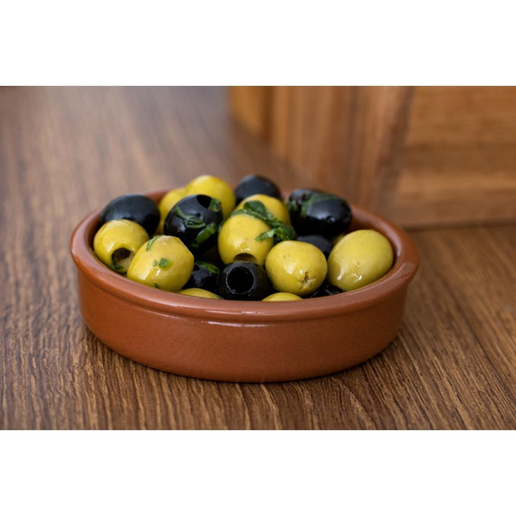Tapas-Teller aus Terrakotta 10cm (24 Stück)