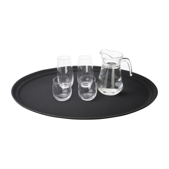 Olympia Kristallon Polypropylen Antirutsch Serviertablett oval 68,5cm