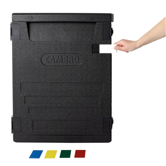 Cambro isolierter Frontlader Lebensmitteltransportbehälter 126L mit 9 Schienen
