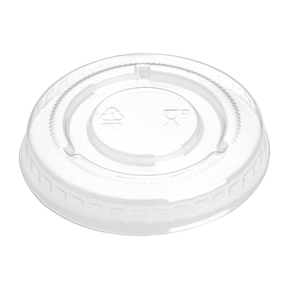 Fiesta Becherdeckel aus recycelbarem PET-Bagasse, transparent (1000 Stück)