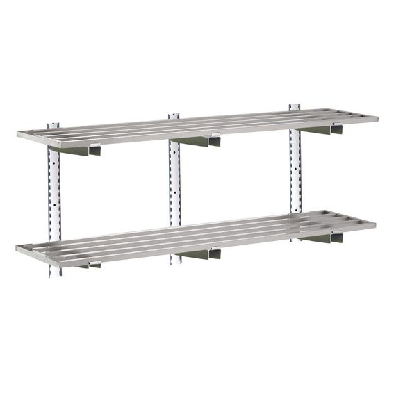Gastro M Edelstahlwandregal 140cm breit