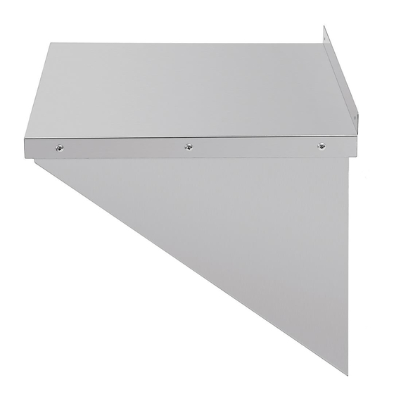 Vogue Wandregal Edelstahl 56x46cm