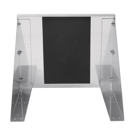 Vogue Mikrowellenregal Edelstahl 56x56cm