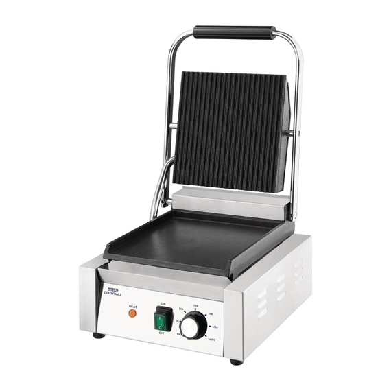 Nisbets Essentials Kontaktgrill gerillte obere Platte