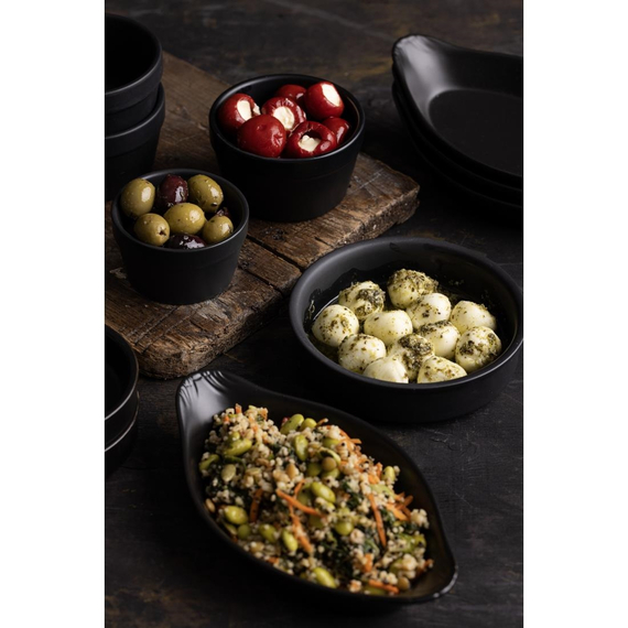 Olympia Rustic Tapasschalen schwarz 13,4cm (6 Stück)