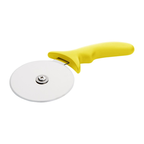 Hygiplas Edelstahl Pizzarad gelb 10cm