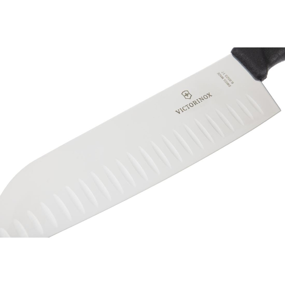 Victorinox Fibrox Santokumesser mit Kullen 17cm