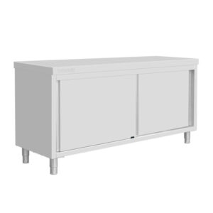 Vogue Standbodenschrank Edelstahl 900x1800x600mm