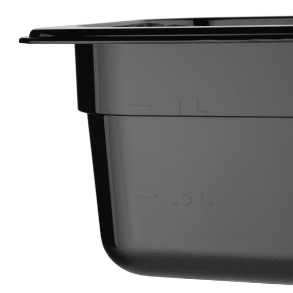 Vogue GN-Behälter GN1/6 schwarz 100mm