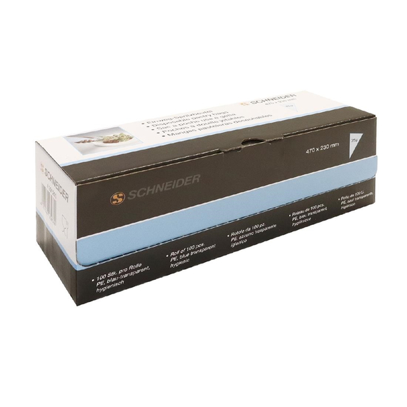 Schneider Einwegspritzbeutel blau 47cm (100 Stück)
