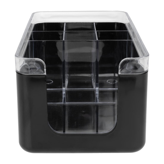 Olympia Kristallon Bar Caddy Schwarz ABS