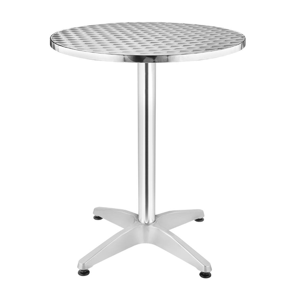Bolero Stahl und Aluminium Runder Bistrotisch 800mm