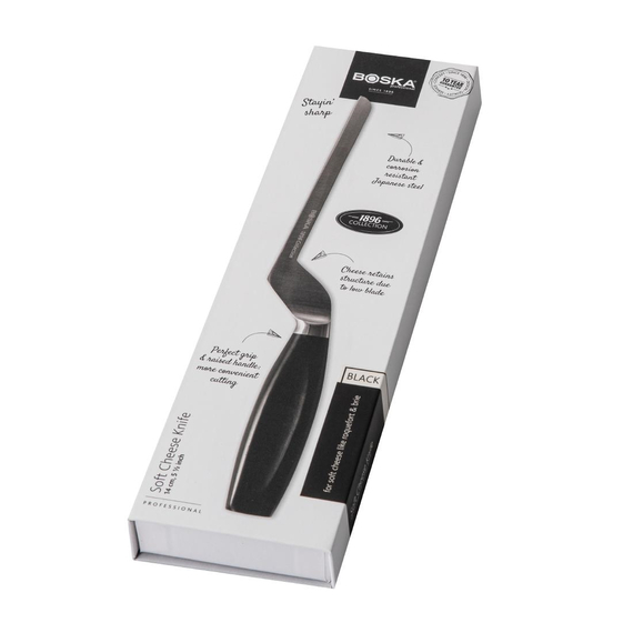 Boska Käsemesser für Weichkäse schwarzer Griff 14cm