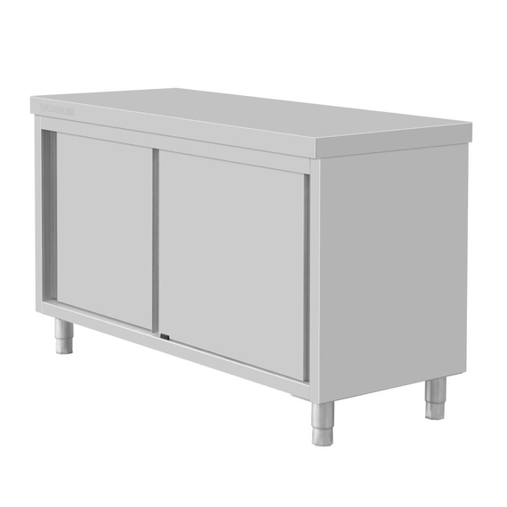 Vogue Standbodenschrank Edelstahl 900x1500x600mm