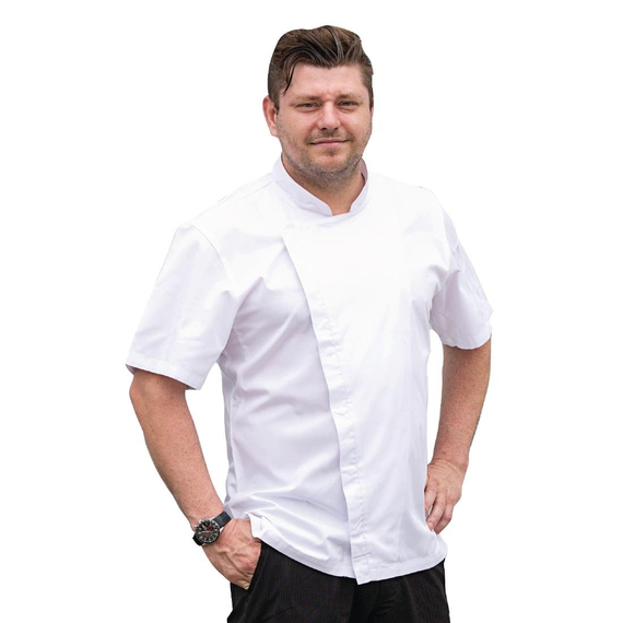 Chef Works Kochjacke mit kurzen Ärmeln Größe M
