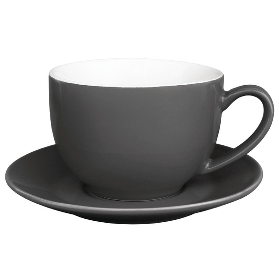 Olympia Cafe Cappuccinotassen grau 34cl (12 Stück)