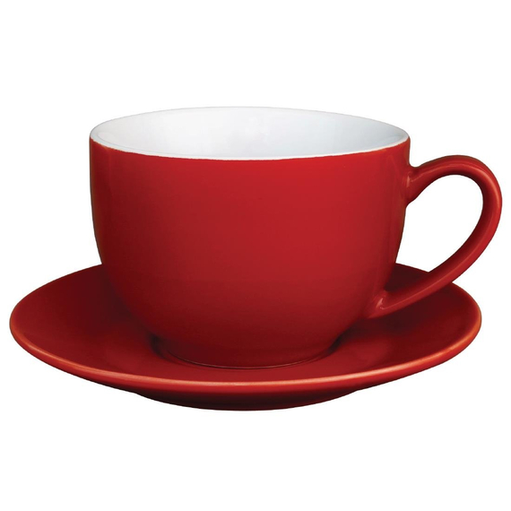 Olympia Cafe Untertassen rot 15,8cm (12 Stück)